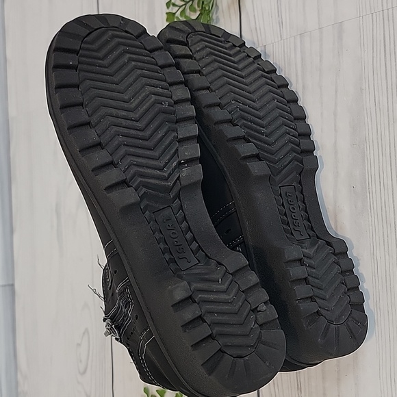 JSport By Jambu Jenna Women's Black Ankle Boots Double Zip Womens Size 8M - Picture 9 of 10